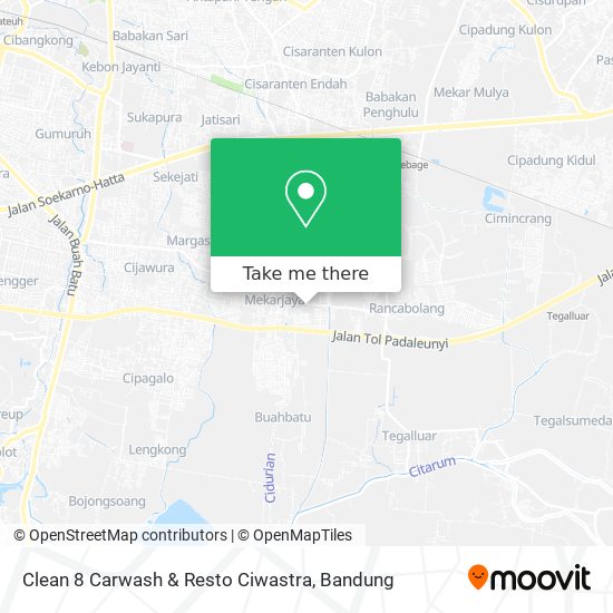 Clean 8 Carwash & Resto Ciwastra map