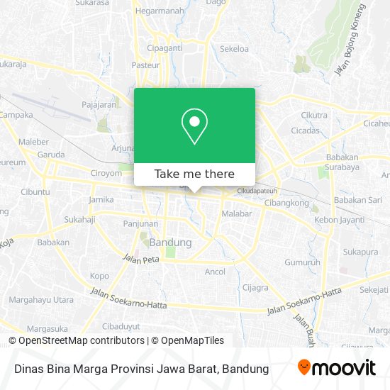 Dinas Bina Marga Provinsi Jawa Barat map
