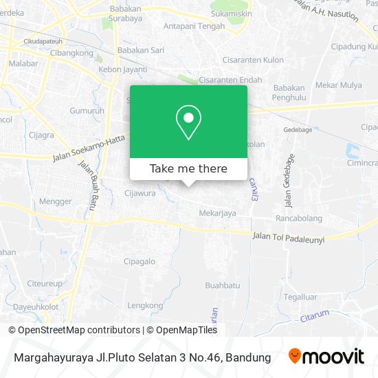 Margahayuraya Jl.Pluto Selatan 3 No.46 map