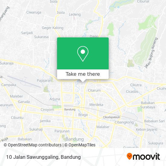10 Jalan Sawunggaling map