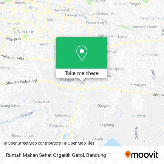 Rumah Makan Sehat Organik Getol map