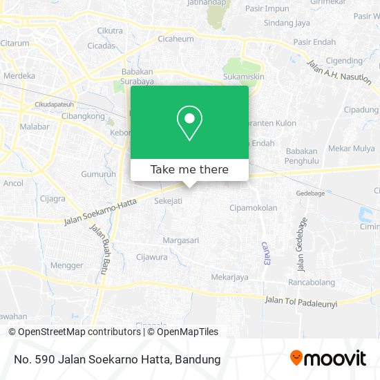 No. 590 Jalan Soekarno Hatta map