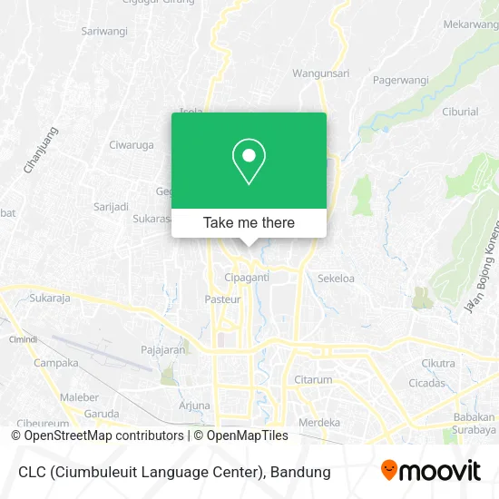 CLC (Ciumbuleuit Language Center) map