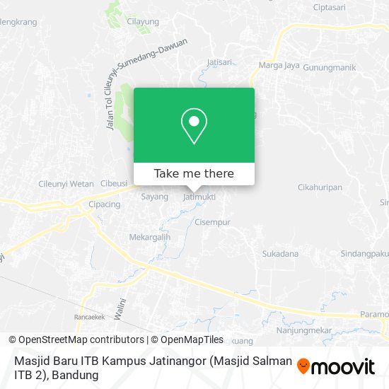Masjid Baru ITB Kampus Jatinangor (Masjid Salman ITB 2) map