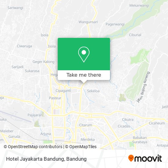 Hotel Jayakarta Bandung map