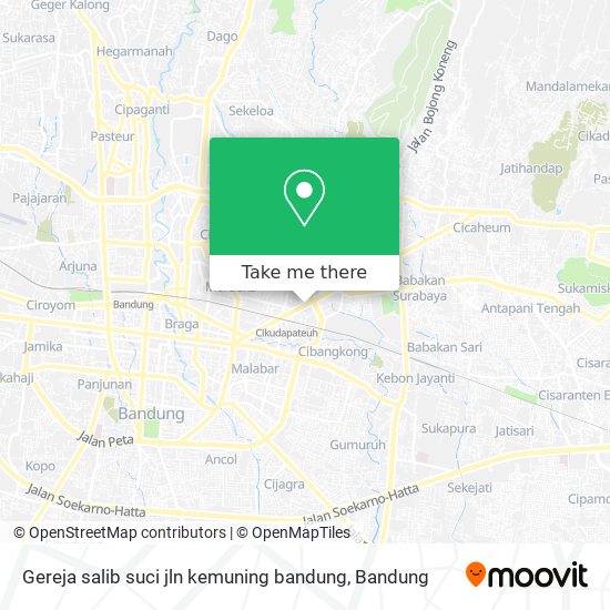 Gereja salib suci jln kemuning bandung map