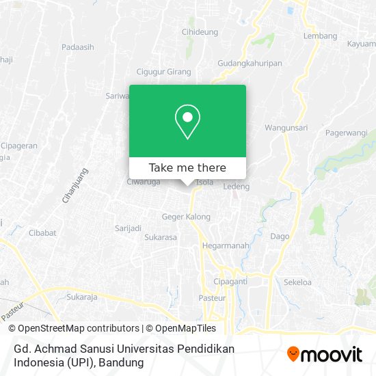 Gd. Achmad Sanusi Universitas Pendidikan Indonesia (UPI) map