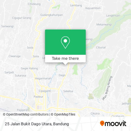 25 Jalan Bukit Dago Utara map