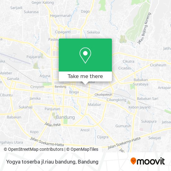 Yogya toserba jl.riau bandung map