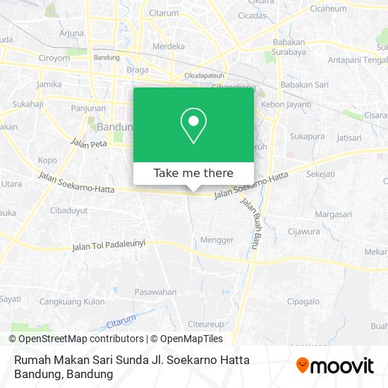 Rumah Makan Sari Sunda Jl. Soekarno Hatta Bandung map