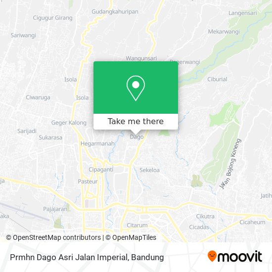 Prmhn Dago Asri Jalan Imperial map