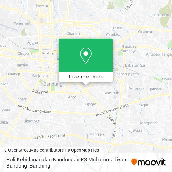 Poli Kebidanan dan Kandungan RS Muhammadiyah Bandung map