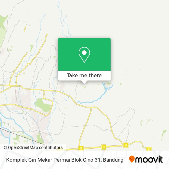Komplek Giri Mekar Permai Blok C no 31 map