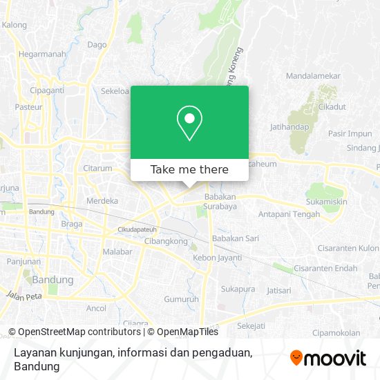 Layanan kunjungan, informasi dan pengaduan map