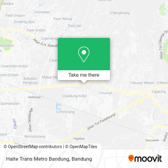 Halte Trans Metro Bandung map