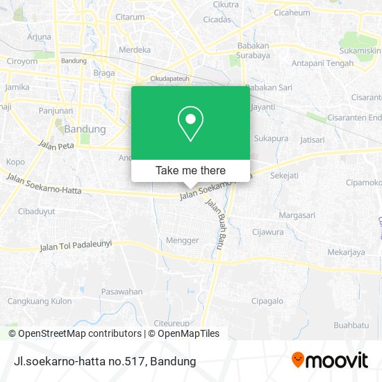 Jl.soekarno-hatta no.517 map