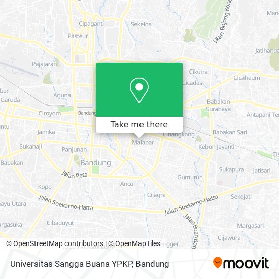 Universitas Sangga Buana YPKP map