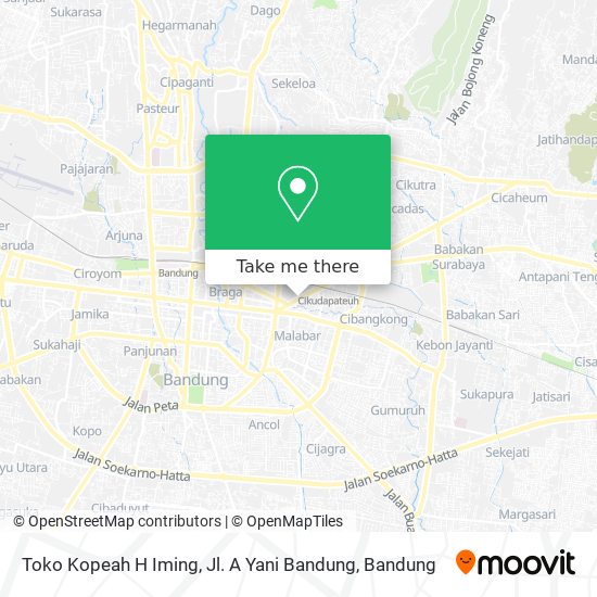 Toko Kopeah H Iming, Jl. A Yani Bandung map