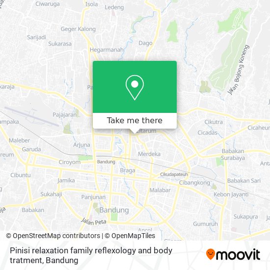 Pinisi relaxation family reflexology and body tratment map