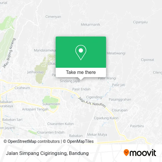 Jalan Simpang Cigiringsing map