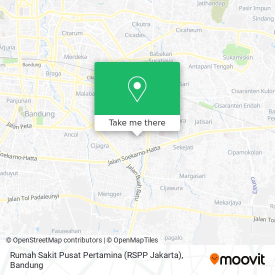 Rumah Sakit Pusat Pertamina (RSPP Jakarta) map