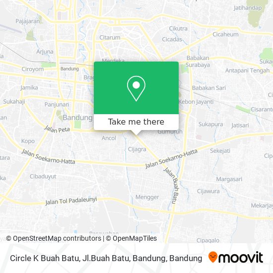 Circle K Buah Batu, Jl.Buah Batu, Bandung map