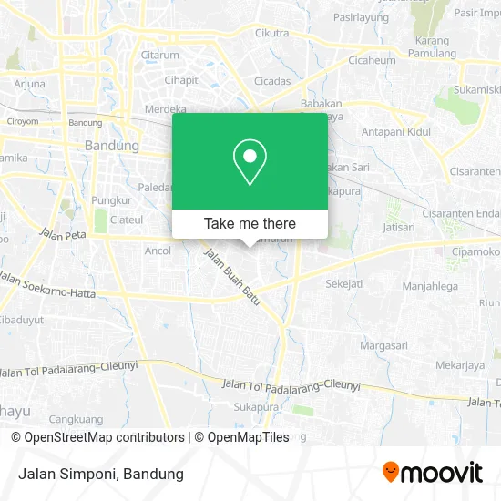 Jalan Simponi map