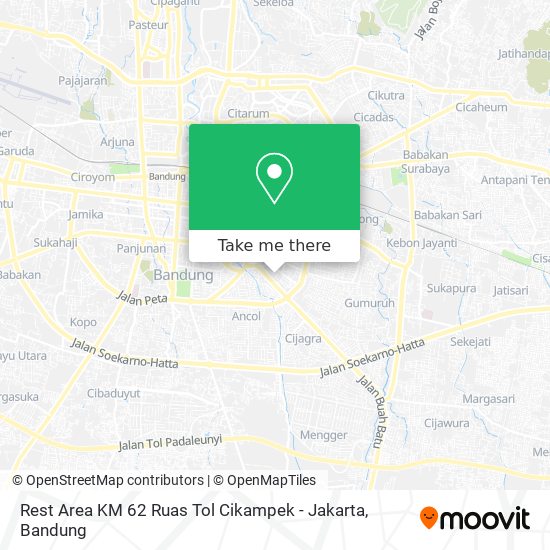 Rest Area KM 62 Ruas Tol Cikampek - Jakarta map