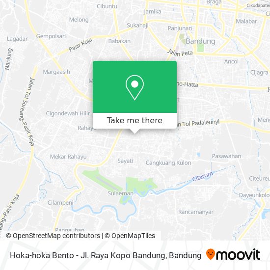 Hoka-hoka Bento - Jl. Raya Kopo Bandung map