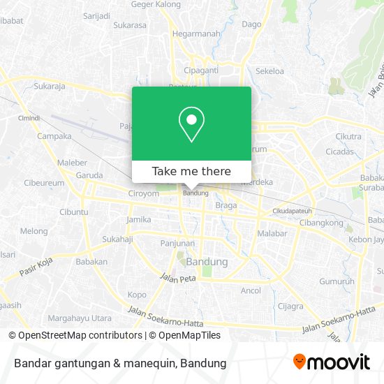 Bandar gantungan & manequin map