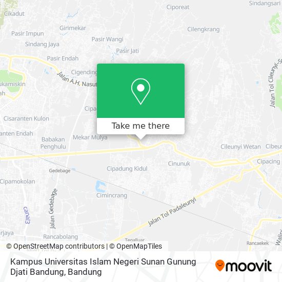 Kampus Universitas Islam Negeri Sunan Gunung Djati Bandung map