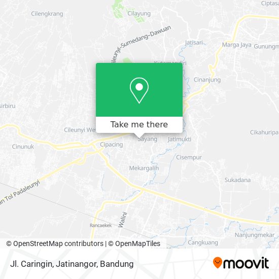 Jl. Caringin, Jatinangor map