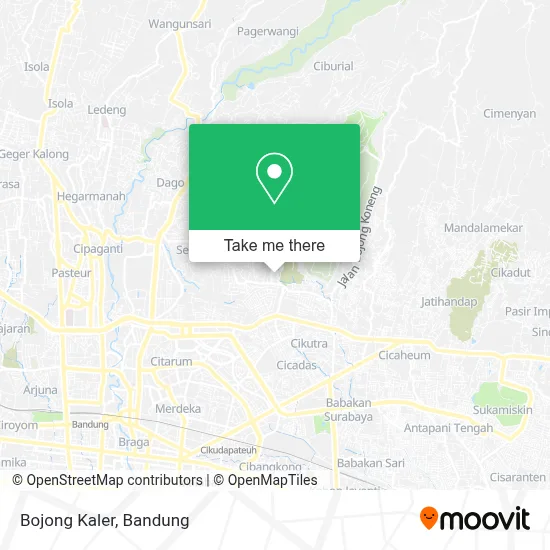 Bojong Kaler map