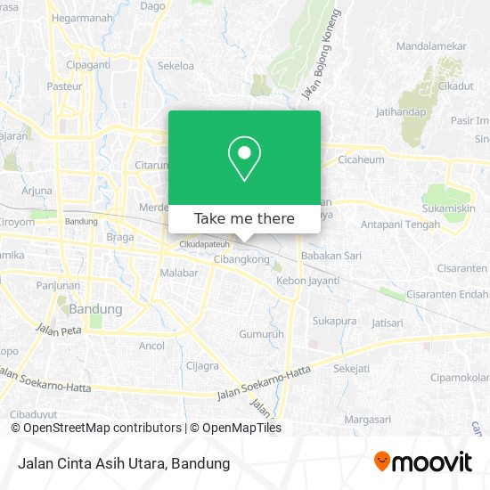 Jalan Cinta Asih Utara map