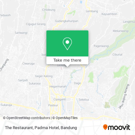 The Restaurant, Padma Hotel map