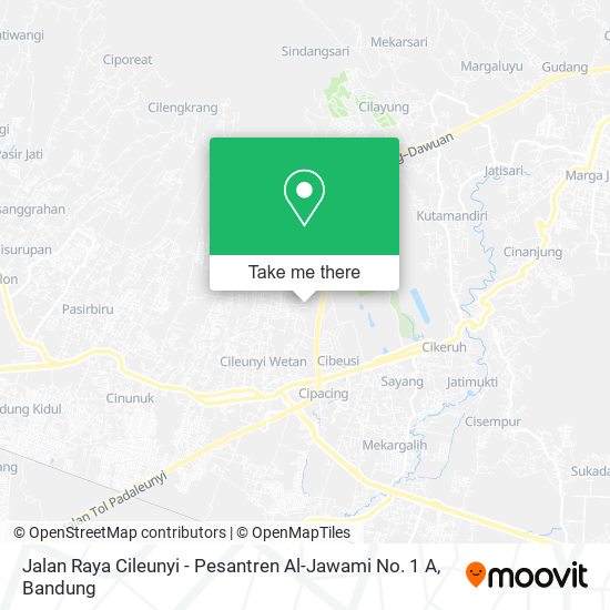 Jalan Raya Cileunyi - Pesantren Al-Jawami No. 1 A map
