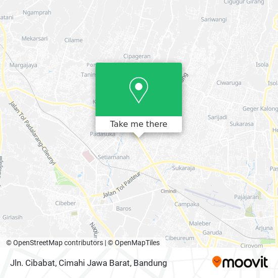Jln. Cibabat, Cimahi Jawa Barat map