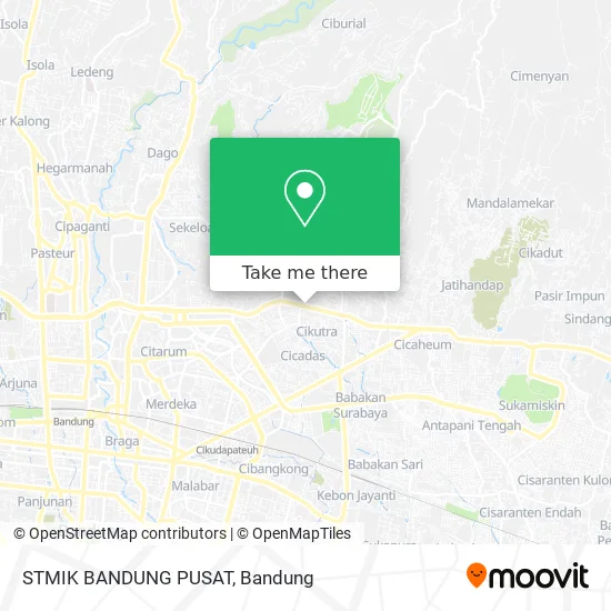 STMIK BANDUNG PUSAT map
