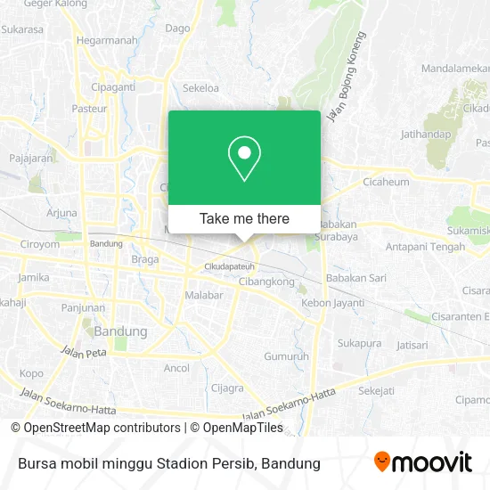 Bursa mobil minggu Stadion Persib map