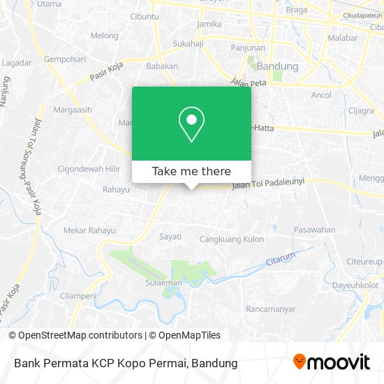 Bank Permata KCP Kopo Permai map