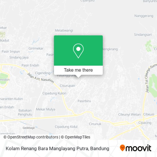 Kolam Renang Bara Manglayang Putra map