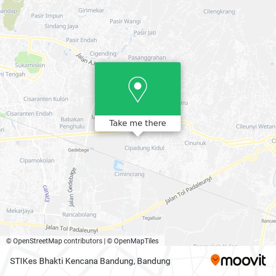 STIKes Bhakti Kencana Bandung map