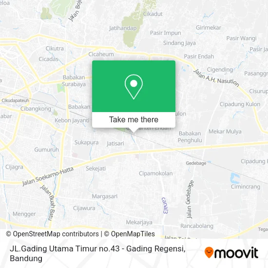 JL.Gading Utama Timur no.43 - Gading Regensi map