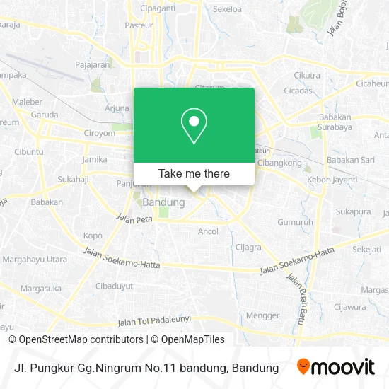 Jl. Pungkur Gg.Ningrum No.11 bandung map