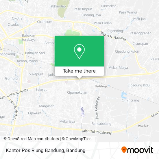 Kantor Pos Riung Bandung map