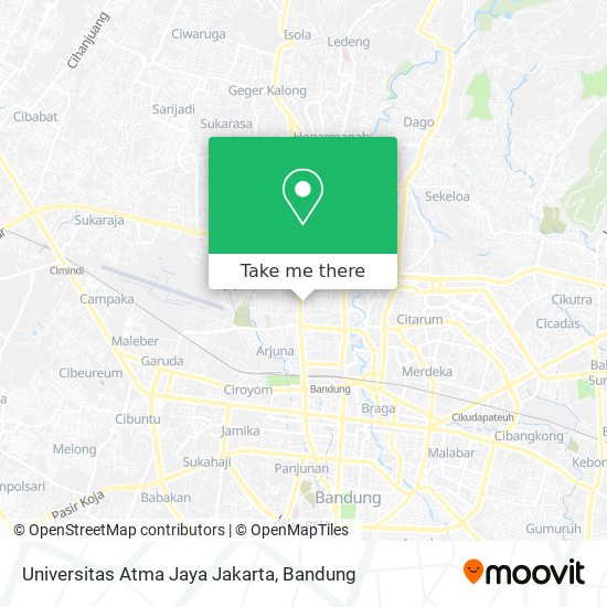 Universitas Atma Jaya Jakarta map