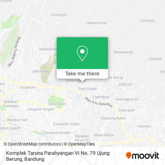 Komplek Taruna Parahyangan VI No. 79 Ujung Berung map
