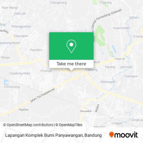 Lapangan Komplek Bumi Panyawangan map