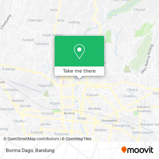 Borma Dago map