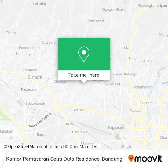 Kantor Pemasaran Setra Duta Residence map